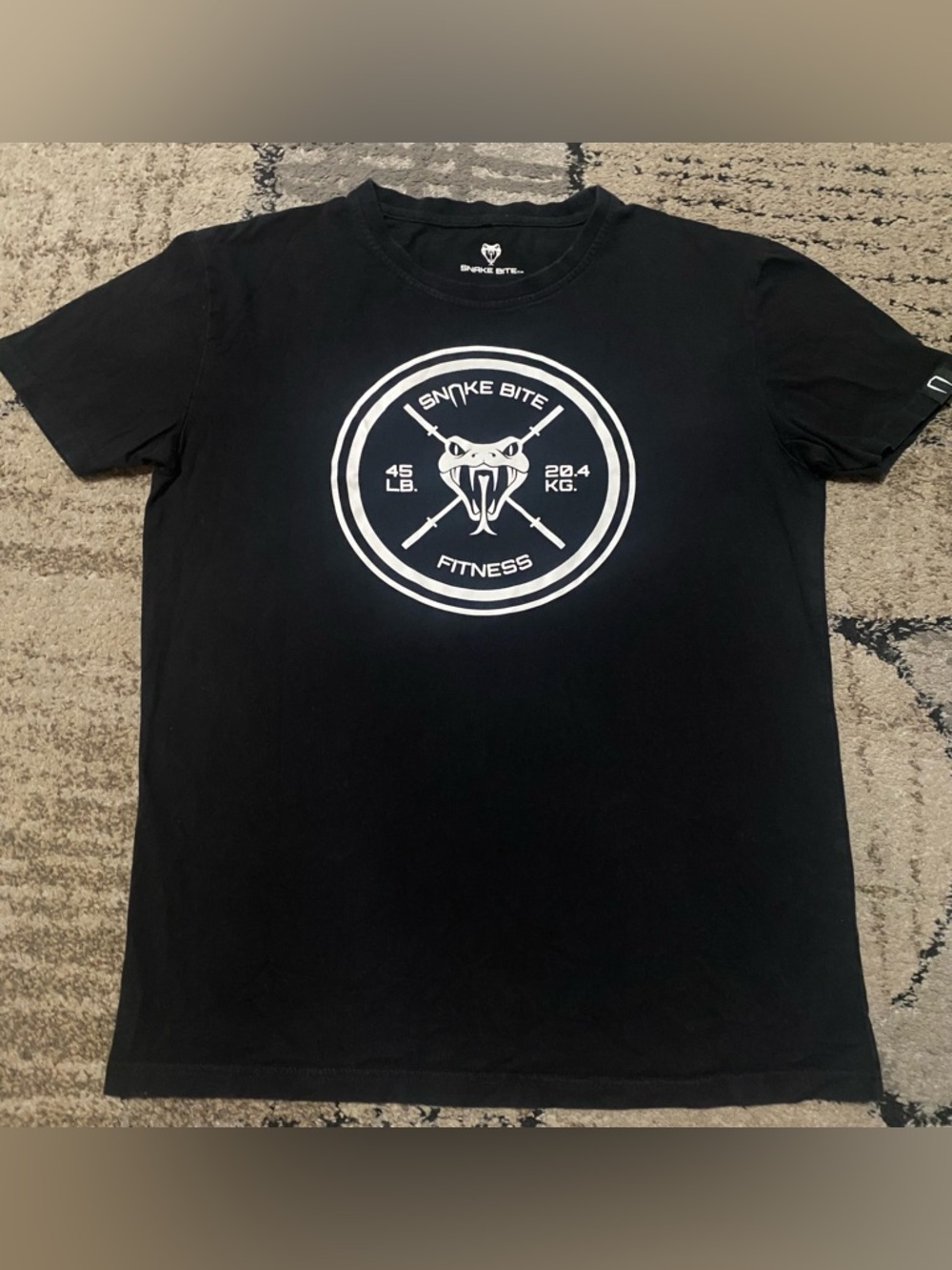 Men's Black Short Sleeve Graphic Tee